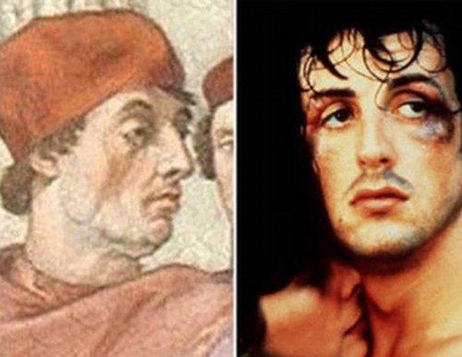 Sylvester Stallone and Pope Gregory IX.