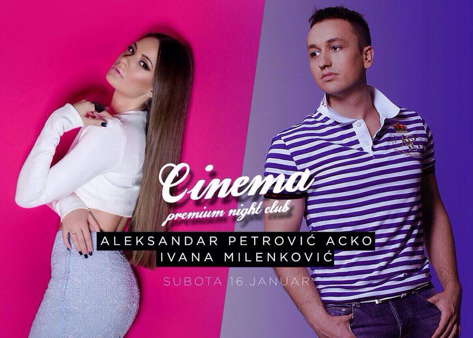 aleksandar petrovic acko aleksandar acko petrović i ivana milenković u klubu cinema aleksandar petrovic acko aleksandar acko petrović i ivana milenković u klubu cinema