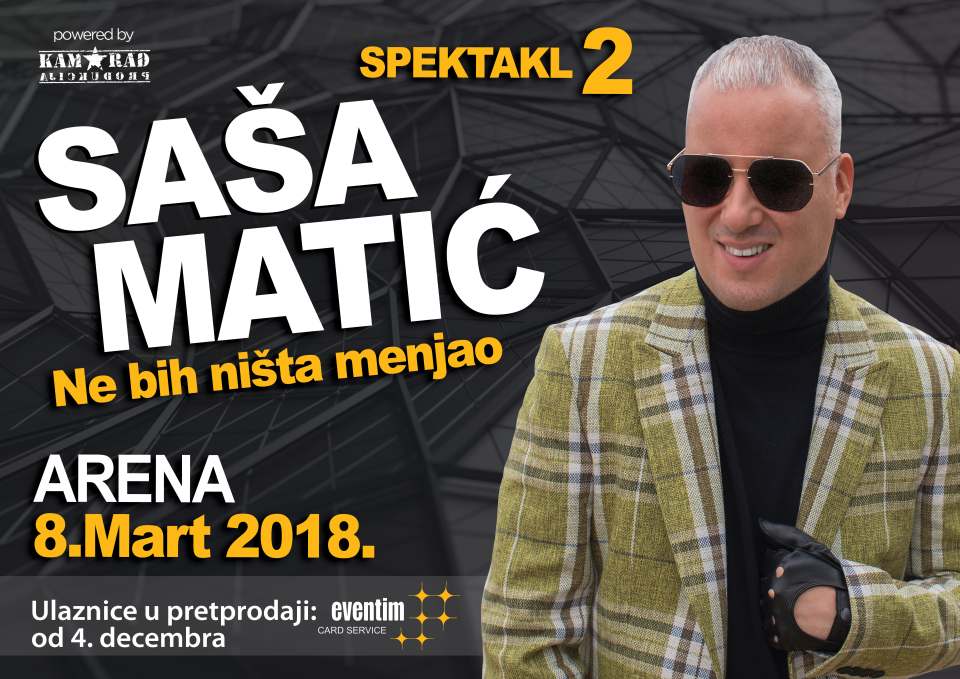 Sasa Matic 8.mart Arena koncert
