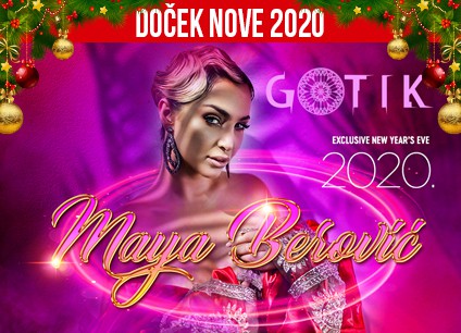 Docek Nove godine Beograd 2020 Klub Gotik baner