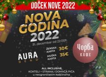 Čorba Kafe doček Nove godine 2022 Beograd