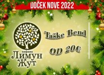 Kafana Limun Žut doček Nove godine 2022 Beograd