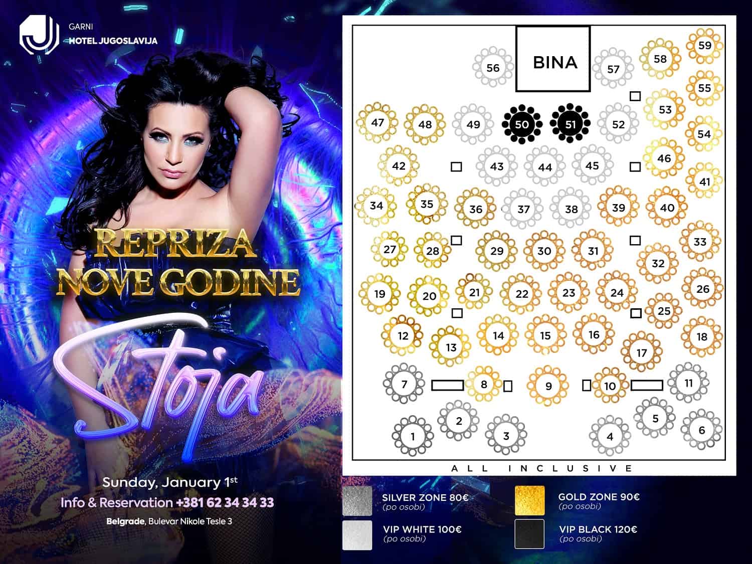 Repriza Hotel Jugoslavija - Doček Nove godine | Beograd Noću Repriza Hotel Jugoslavija - Doček Nove godine | Beograd Noću