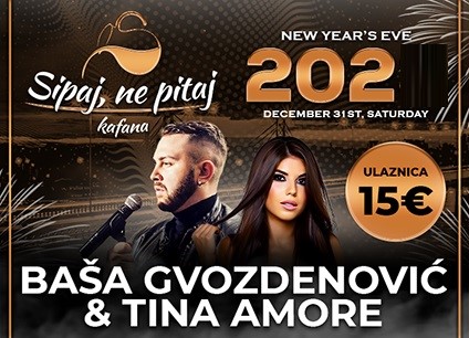 Kafana Sipaj Ne Pitaj doček Nove godine 2024 Beograd
