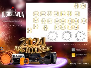 Restoran Mala Jugoslavija doček Nove godine 2024 Beograd