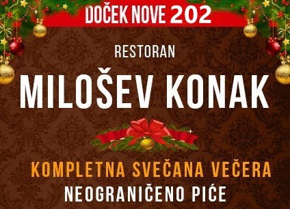 Restoran Milošev Konak doček Nove godine 2024 Beograd