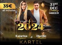 Splav Kartel doček Nove godine 2024 Beograd
