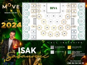 Splav restoran Move doček Nove godine 2024 Beograd