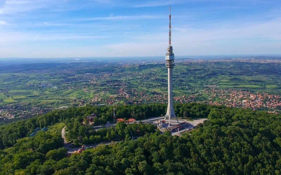 Avala, toranj, pogled