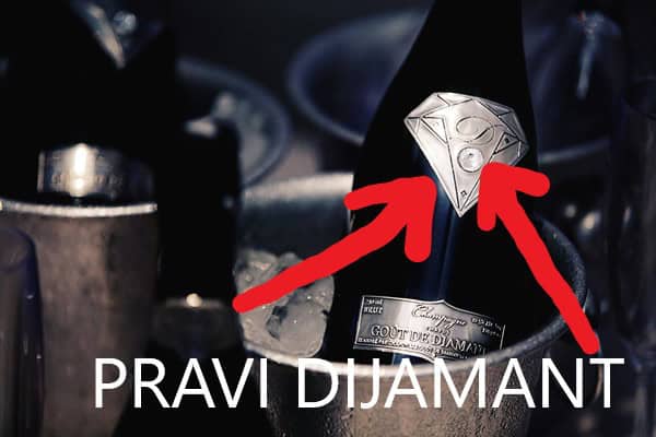 Gout De Diamants šampanjac sa pravim dijamantom, delo dizajnera Alexander Amosua