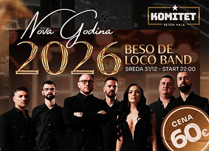 Klub Komitet doček Nove godine 2026 Beograd