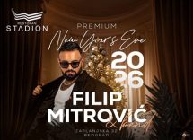 Restoran Stadion doček Nove godine 2026 Beograd Filip Mitrović