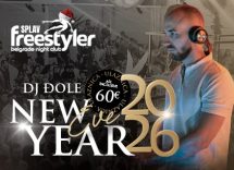 Splav Freestyler docek Nove godine 2026 Beograd