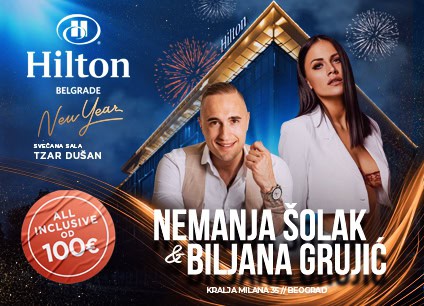 Hotel Hilton Beograd docek Nove godine 2026