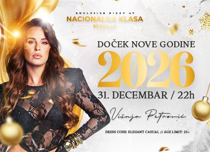 Nacionalna klasa doček Nove godine 2026 Beograd Višnja Petrović