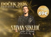 Restoran Easy Ada Ciganlija doček Nove godine 2026 Beograd Stevan Sekulić